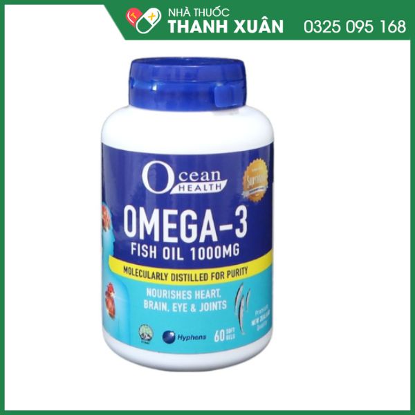 Ocean Health Omega-3 hỗ trwoj giảm mỡ máu